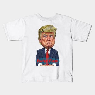 Donald Trump Cartoon with the Phrase "You're Fired" Kids T-Shirt